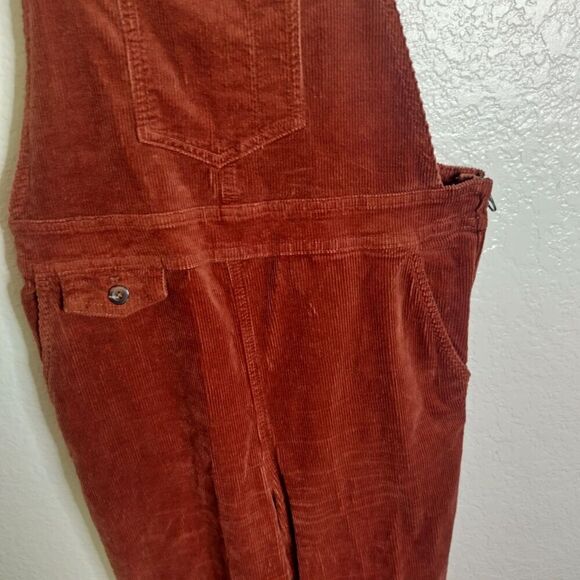 Anthropologie Pilcro Corduroy flare Overalls sz 27 - Picture 4 of 11